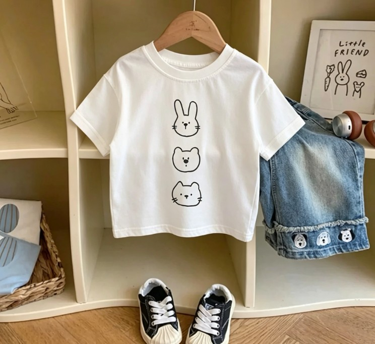 Summer Clothing Drawing For Kids - Toddler Boys Girls Cute Animal Line