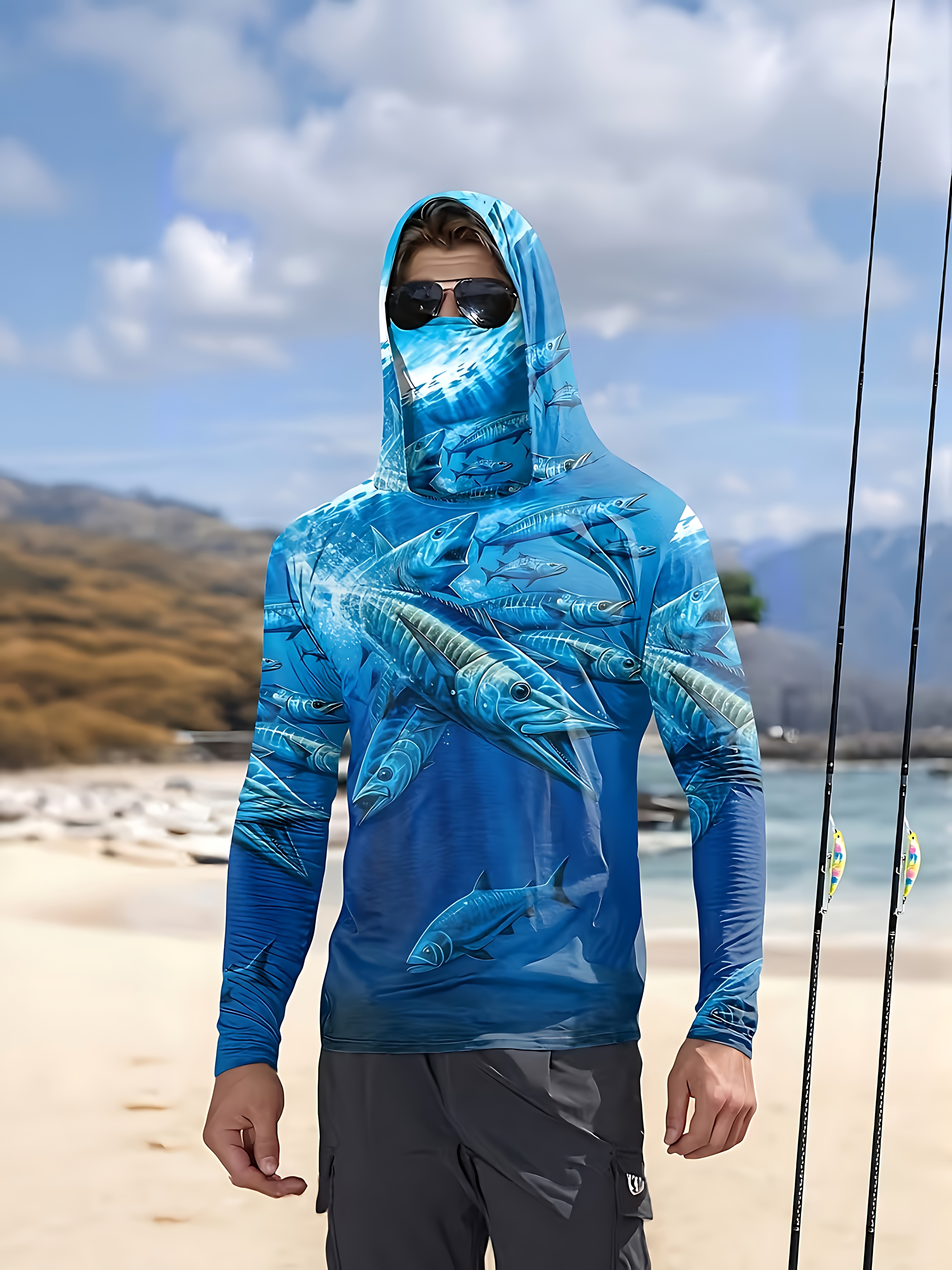 Summer Clothing Trends - Fishing Shirt Hooded Men Fishing Clothes