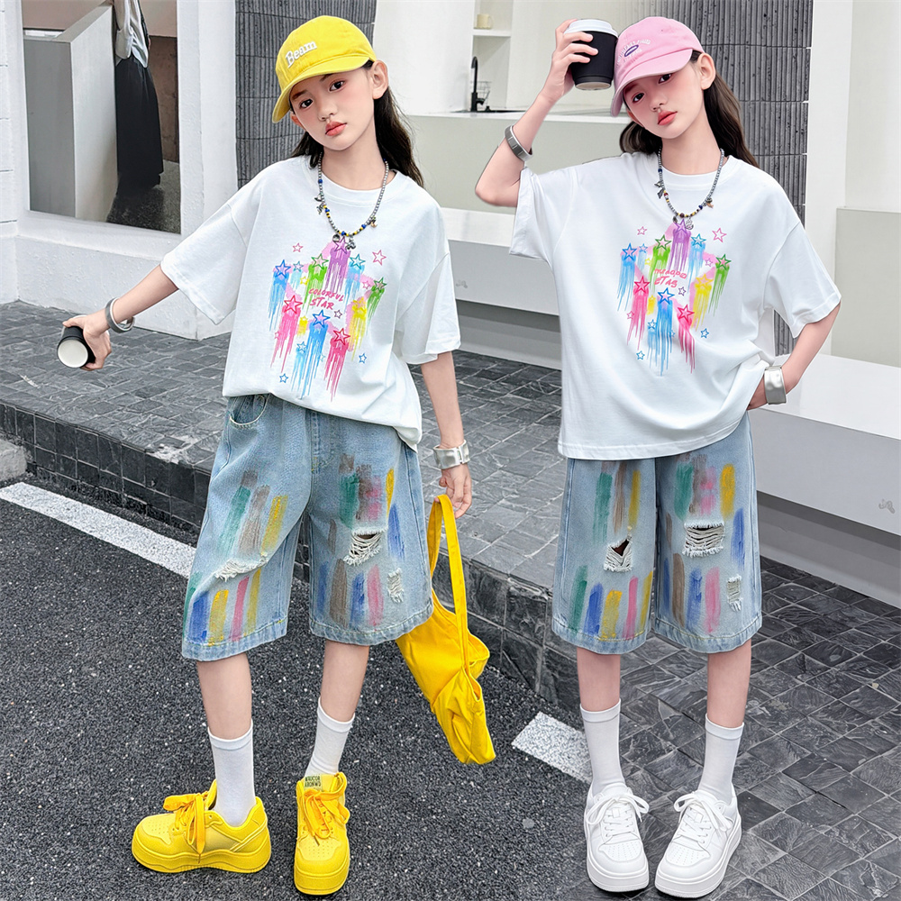 Summer Clothing Drawing For Kids - Children Fashion Summer Set for Girls