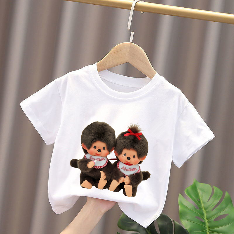 Summer Clothing Girl - Monchhichi Kids T-shirts Anime Figures Boys