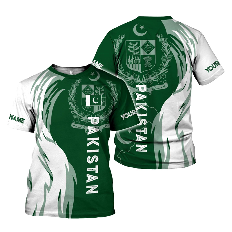 Pakistan Flag 3D Print Men's T - Summer Clothing Pakistan recensie en prijs