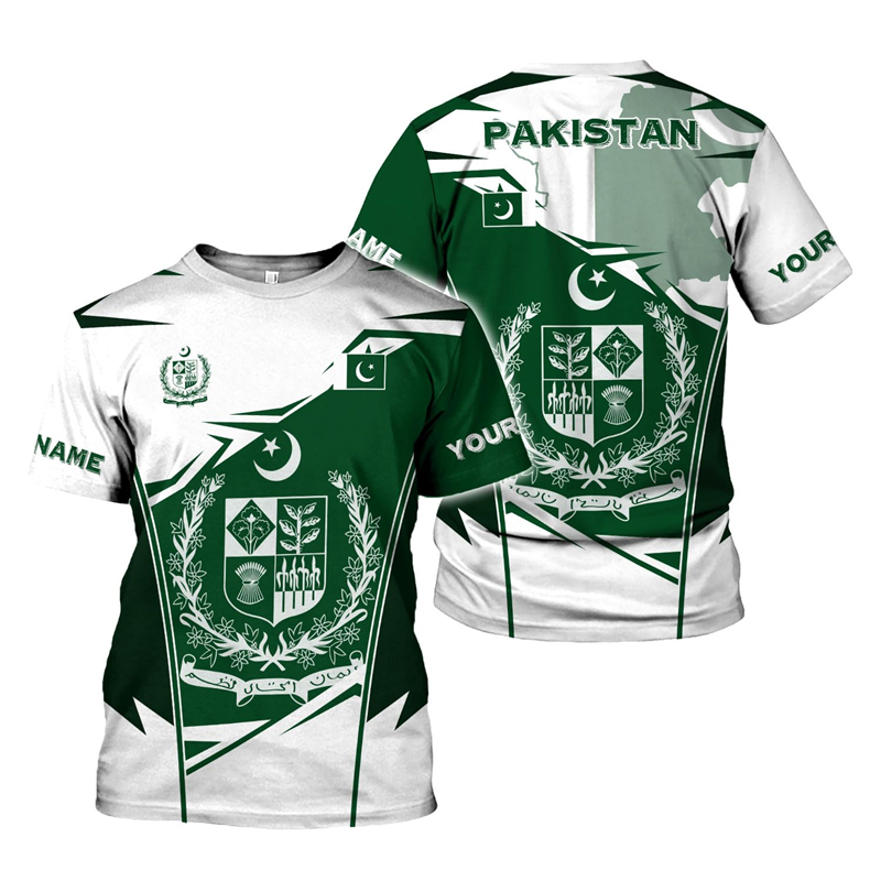 Pakistan Flag 3D Print Men's T - Summer Clothing Pakistan recensie en prijs