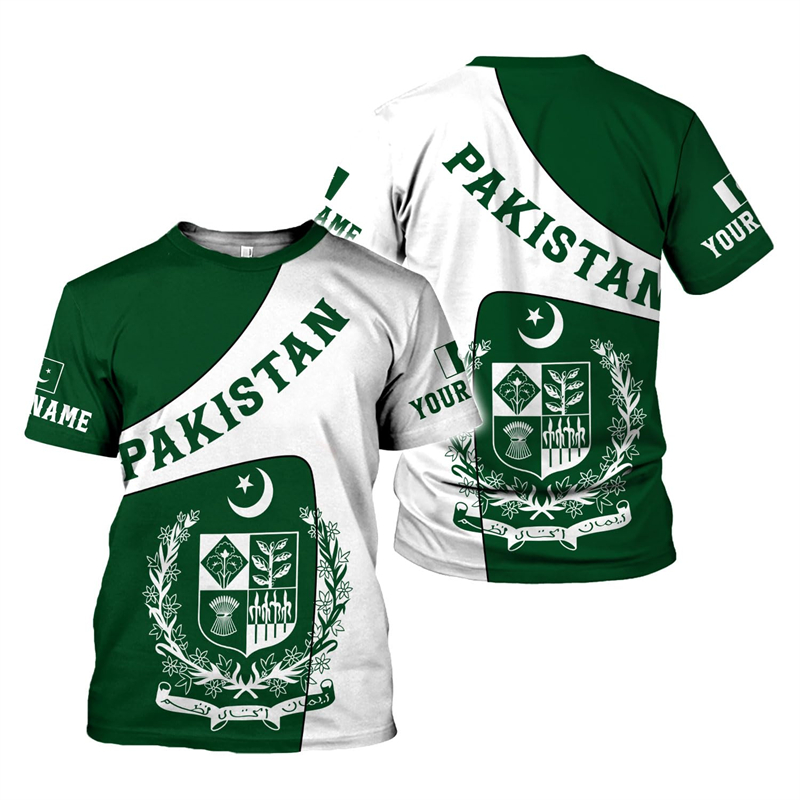 Pakistan Flag 3D Print Men's T - Summer Clothing Pakistan recensie en prijs