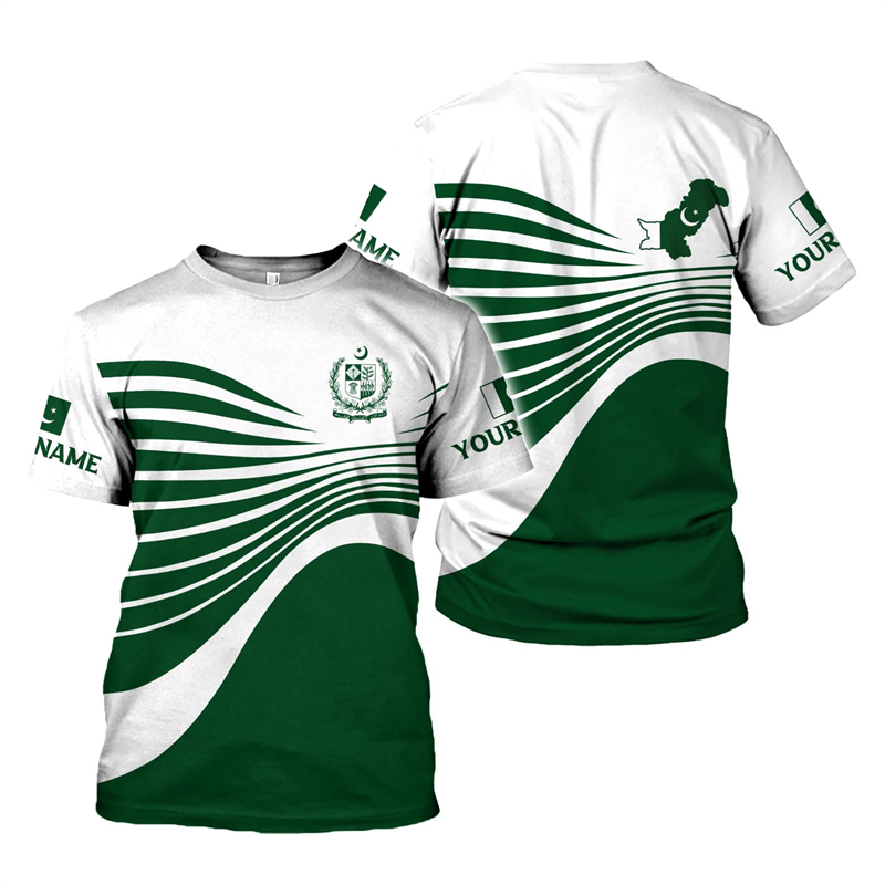 Pakistan Flag 3D Print Men's T - Summer Clothing Pakistan recensie en prijs