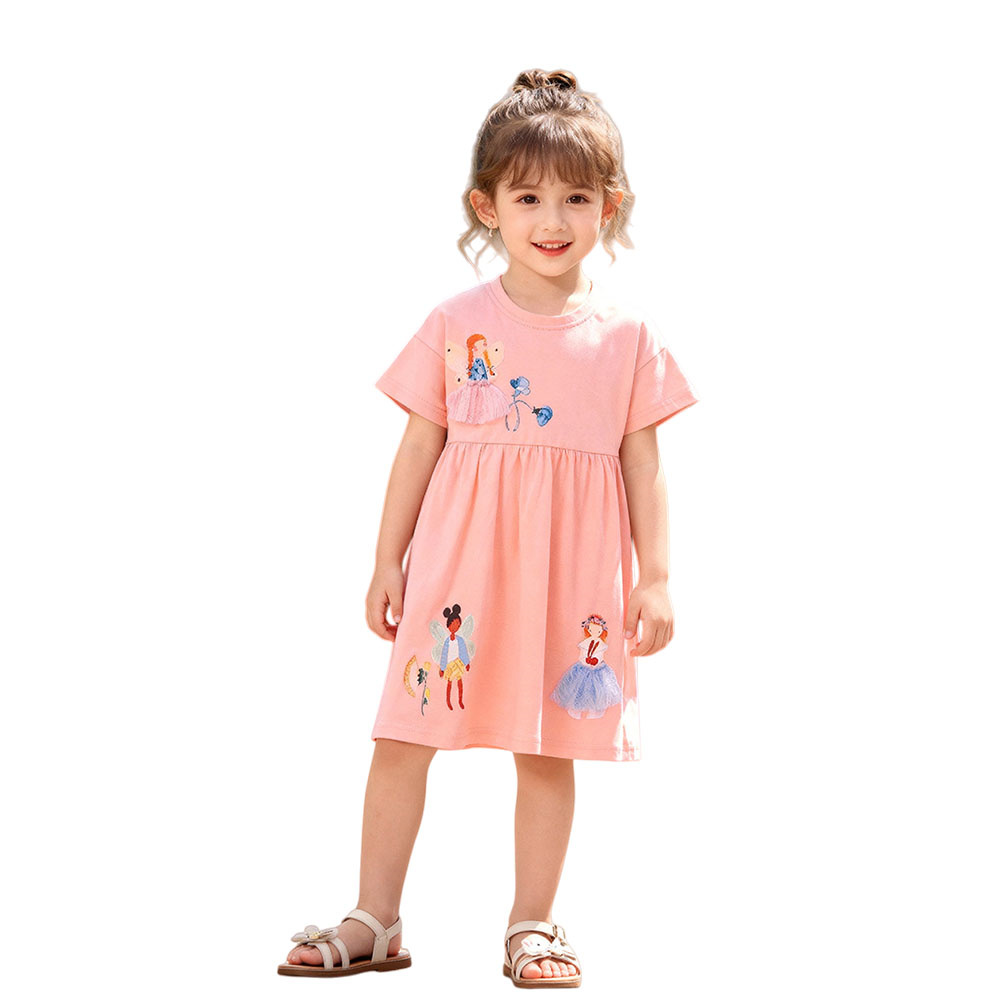 Short Sleeve Summer Girls Dres - Summer Clothing Drawing For Kids recensie en prijs