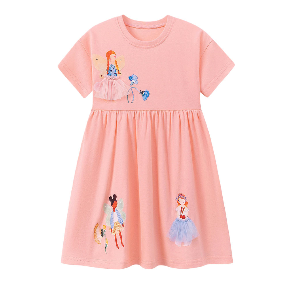 Short Sleeve Summer Girls Dres - Summer Clothing Drawing For Kids recensie en prijs
