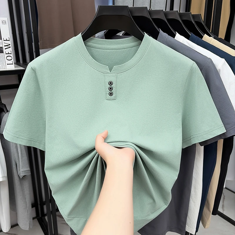 Mens Casual Henley Neck T Shir - Summer Clothing Trends recensie en prijs