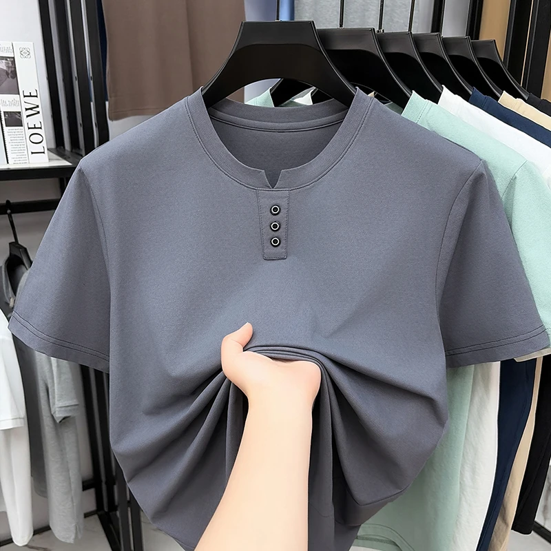 Mens Casual Henley Neck T Shir - Summer Clothing Trends recensie en prijs