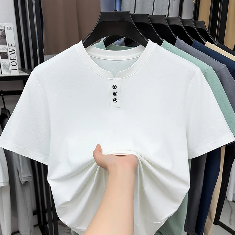 Mens Casual Henley Neck T Shir - Summer Clothing Trends recensie en prijs