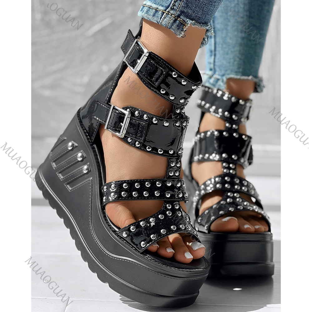 Fashion Women Peep Toe Black S - Summer Closet recensie en prijs