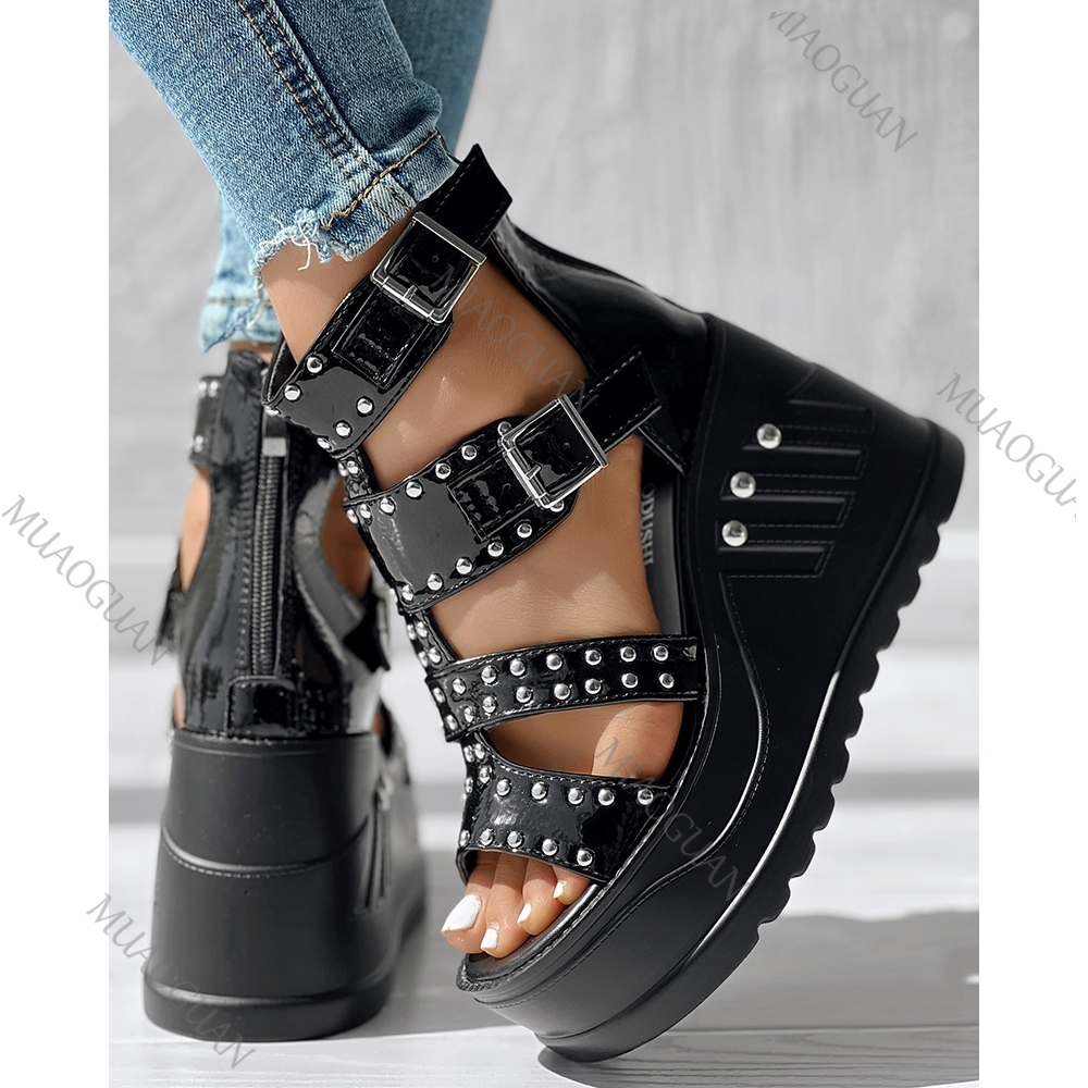 Fashion Women Peep Toe Black S - Summer Closet recensie en prijs