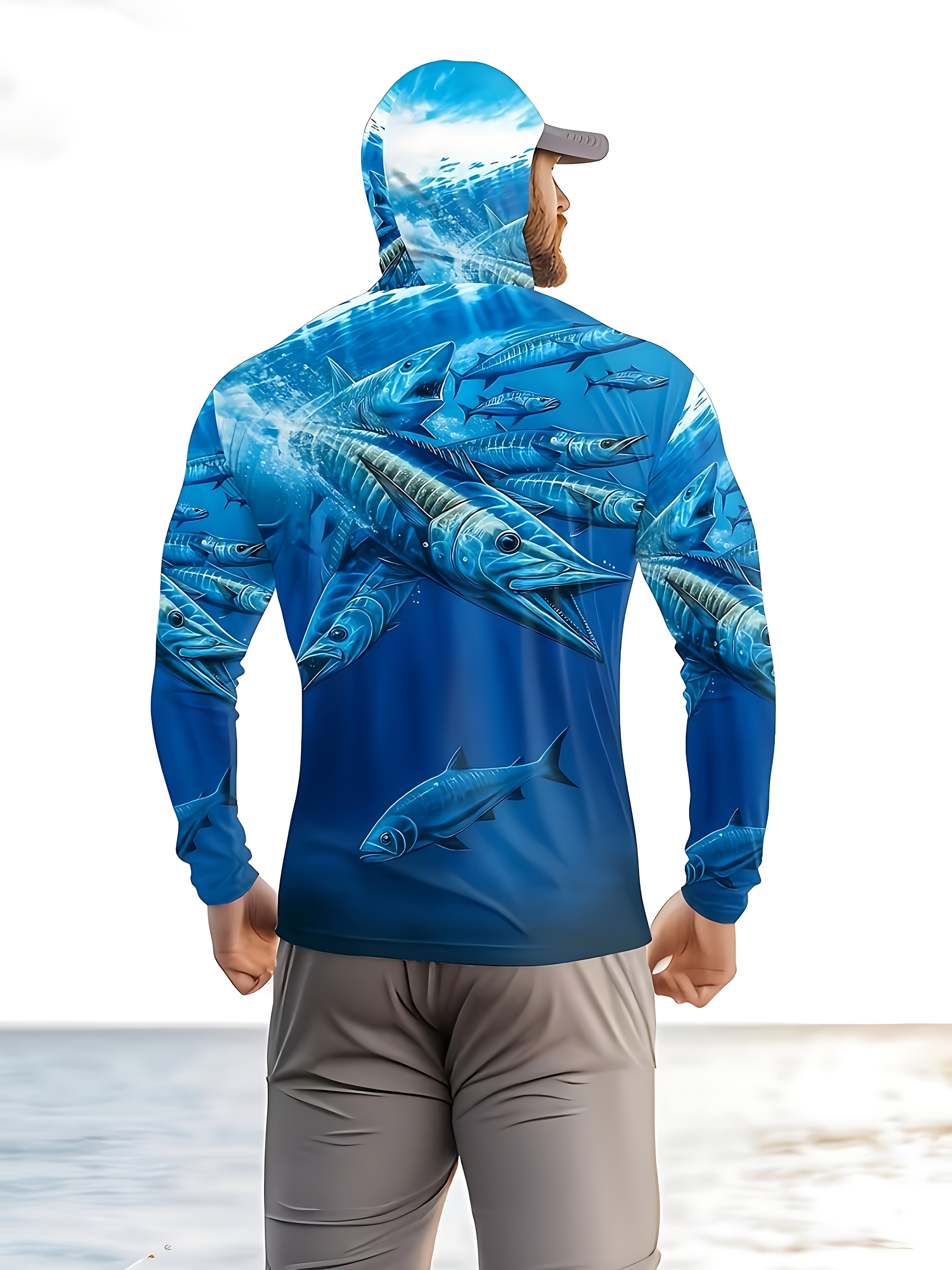 Fishing Shirt Hooded Men Fishi - Summer Clothing Trends recensie en prijs
