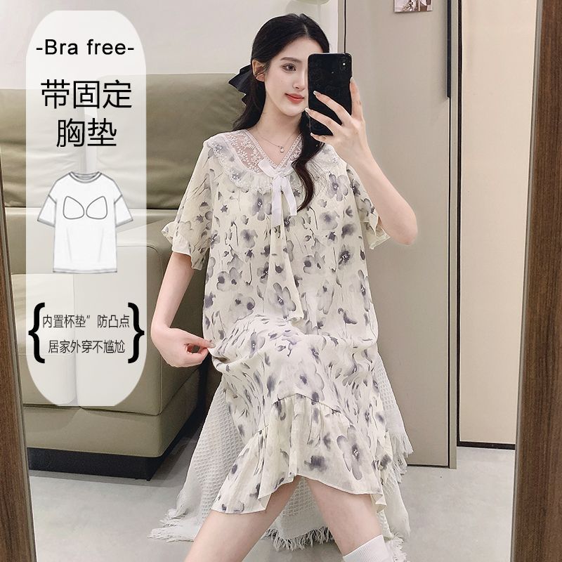 Plus Size Sweet Floral Print N - Summer Clothing Ladies recensie en prijs