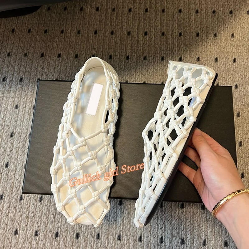French Woven Mesh Hollow flat  - Summer Clothing Ladies recensie en prijs