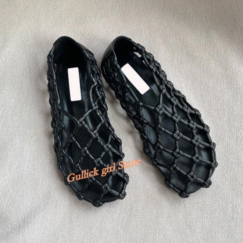 French Woven Mesh Hollow flat  - Summer Clothing Ladies recensie en prijs