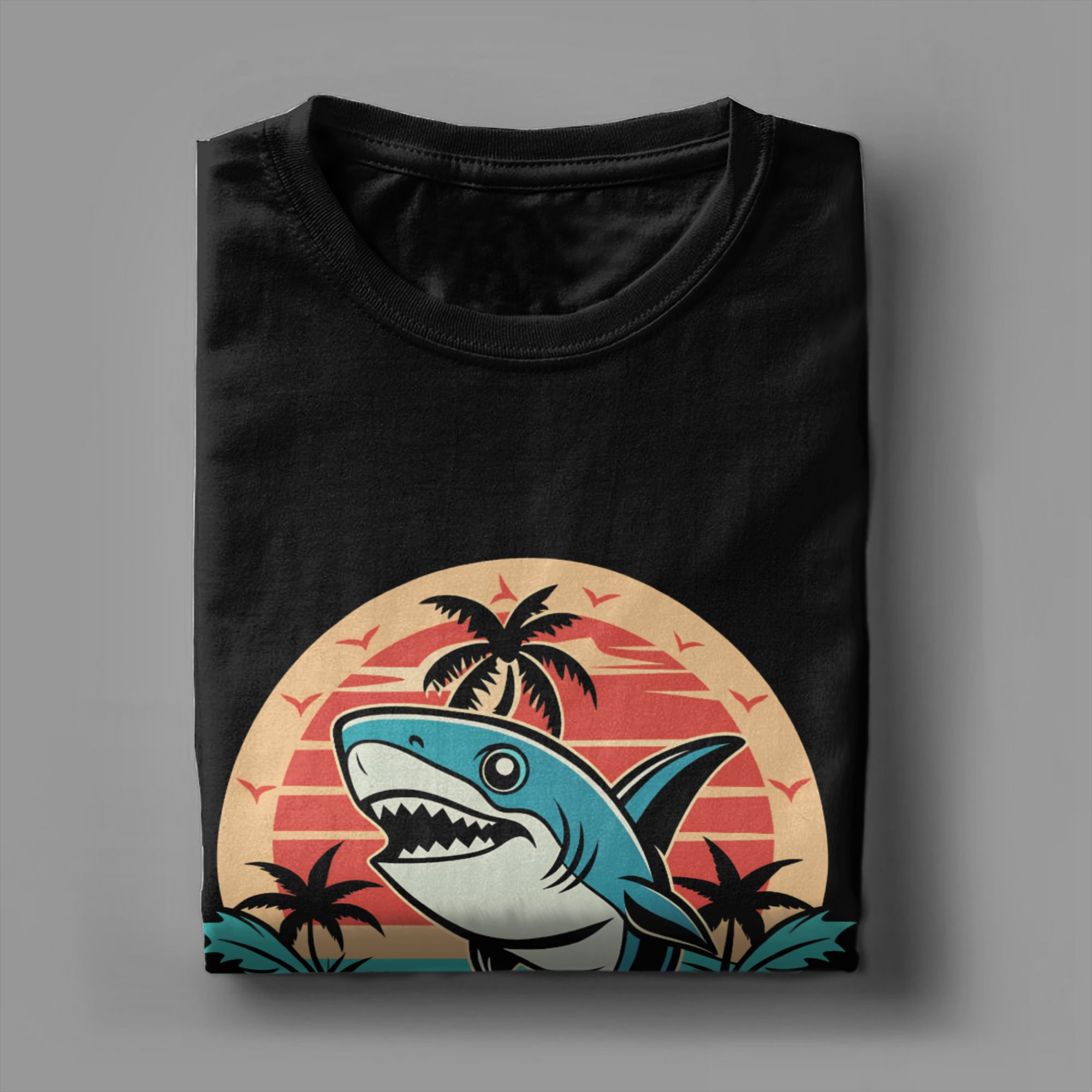 Men's T Shirt Retro Shark Clip - Summer Clothing Clipart recensie en prijs