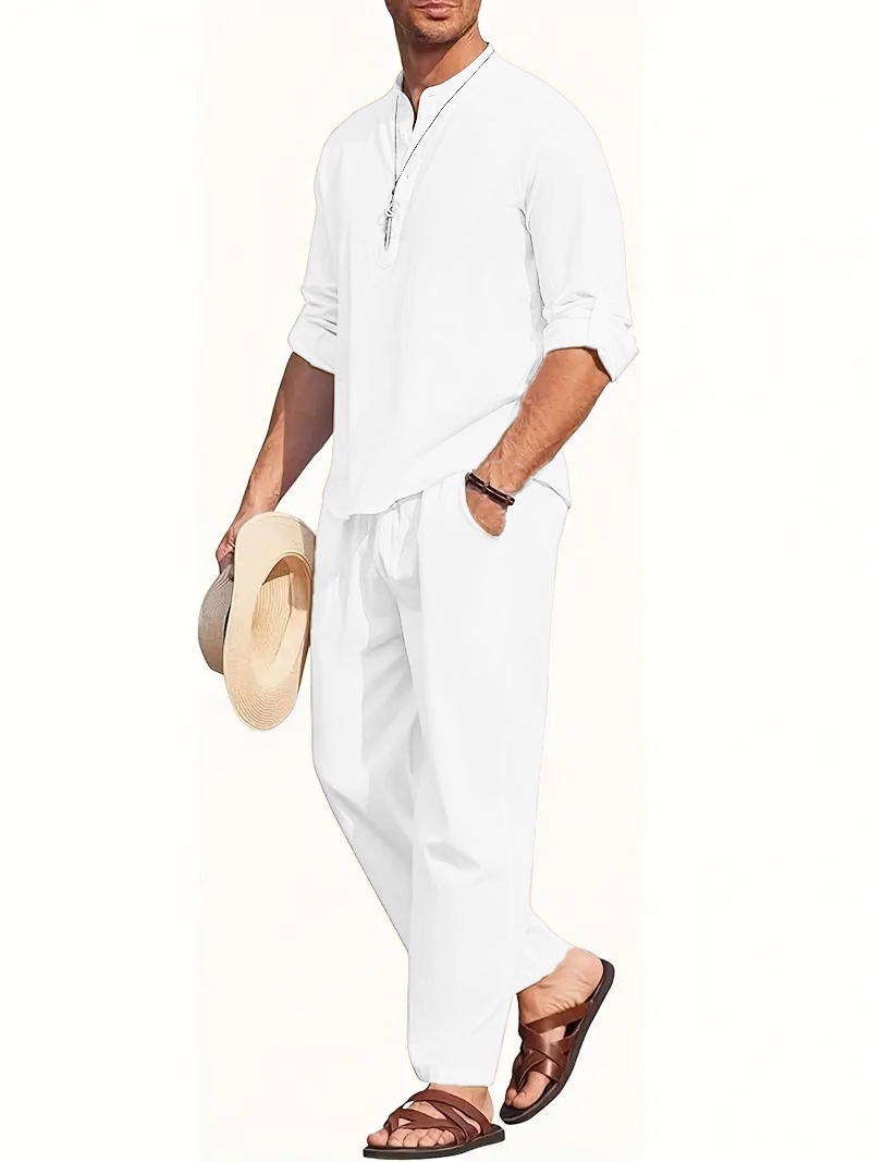 Men's White Linen Suit Set Lon - Summer Clothing Trends recensie en prijs