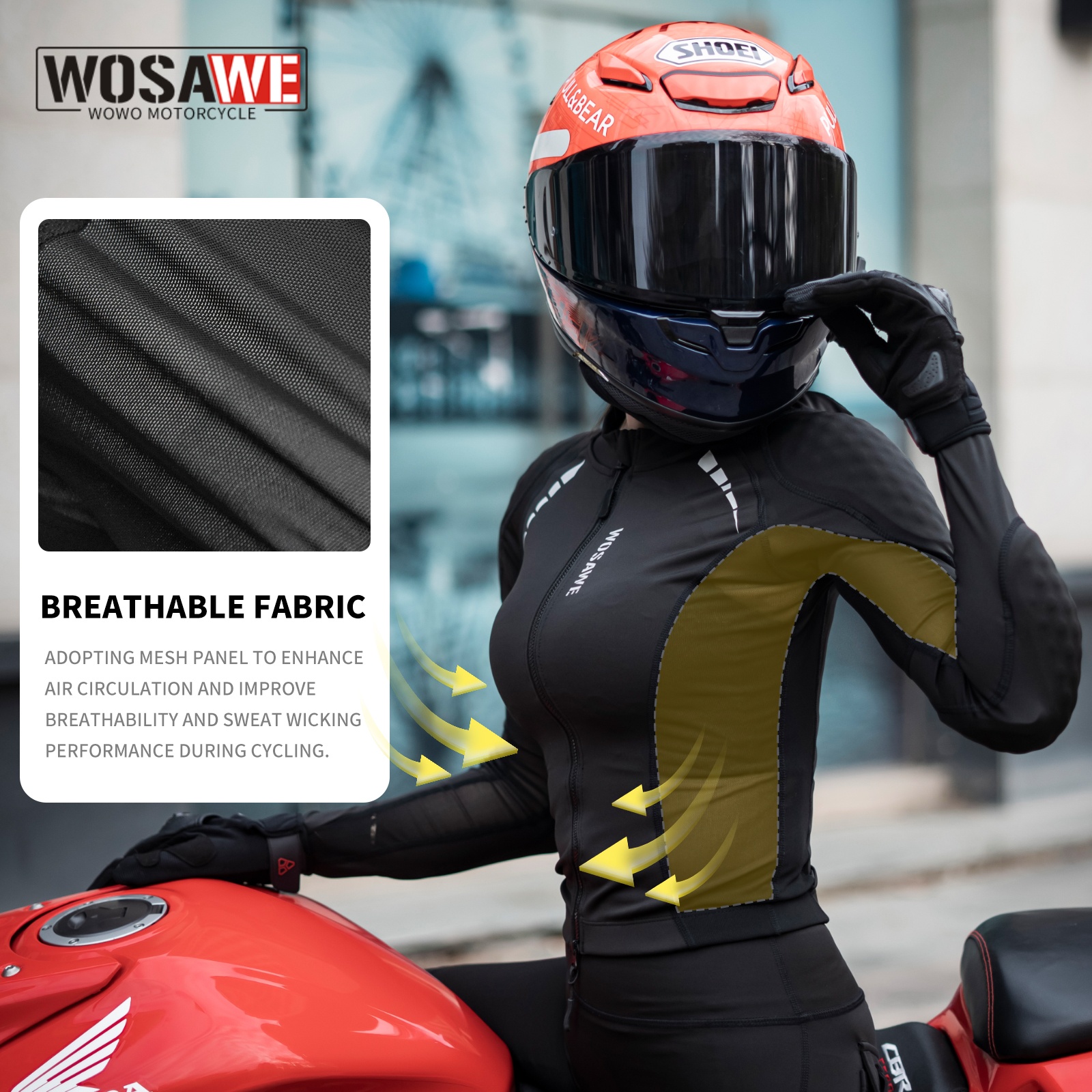 WOSAWE Women's Mesh Motorcycle - Summer Clothing Motorcycle recensie en prijs