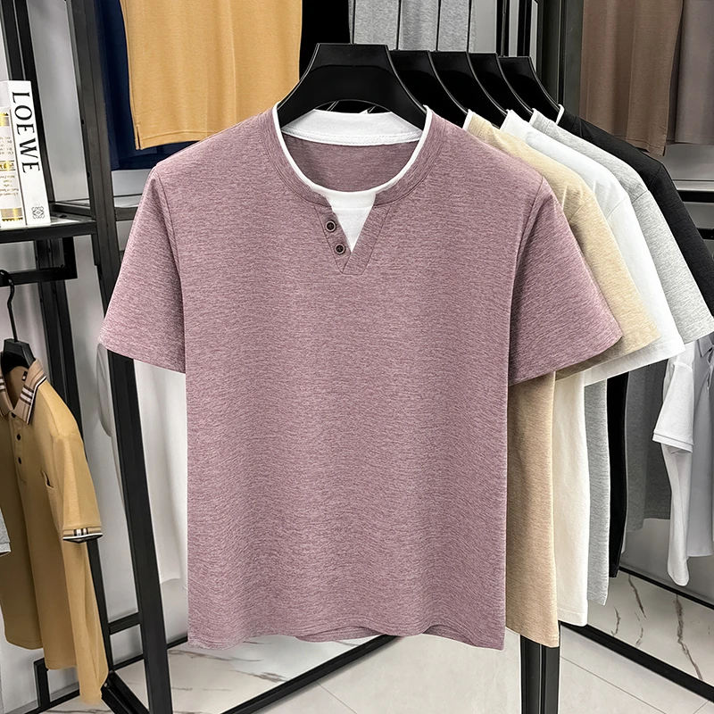 Men's Minimalist Henley Neck T - Summer Clothing Trends recensie en prijs