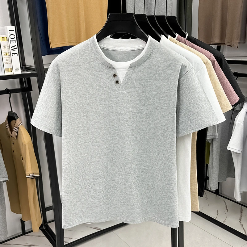Men's Minimalist Henley Neck T - Summer Clothing Trends recensie en prijs