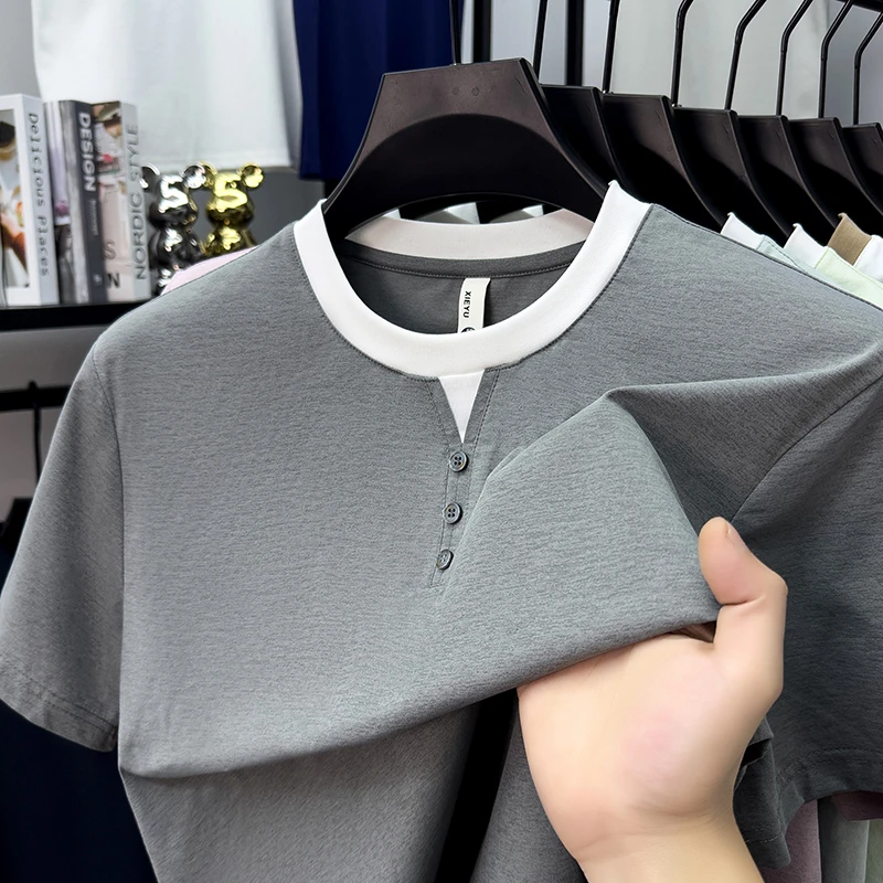 Mens Short Sleeve Henley Neck  - Summer Clothing Trends recensie en prijs