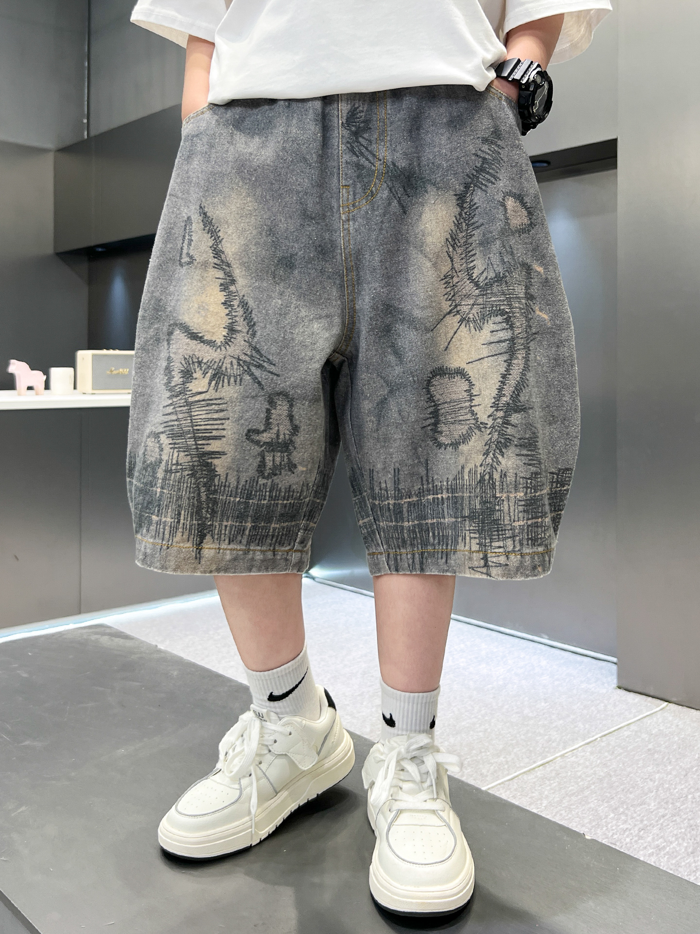 Boys Summer Thin Loose Fit Den - Summer Clothing Drawing For Kids recensie en prijs
