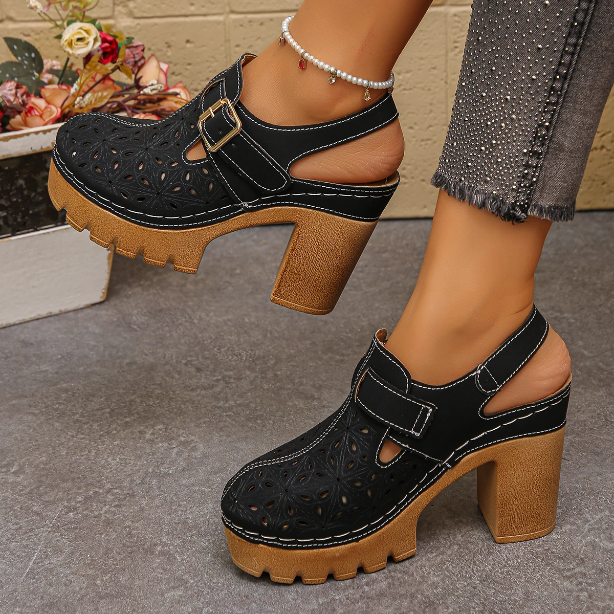 Large Size Women's Thick Heel  - Summer Closet recensie en prijs