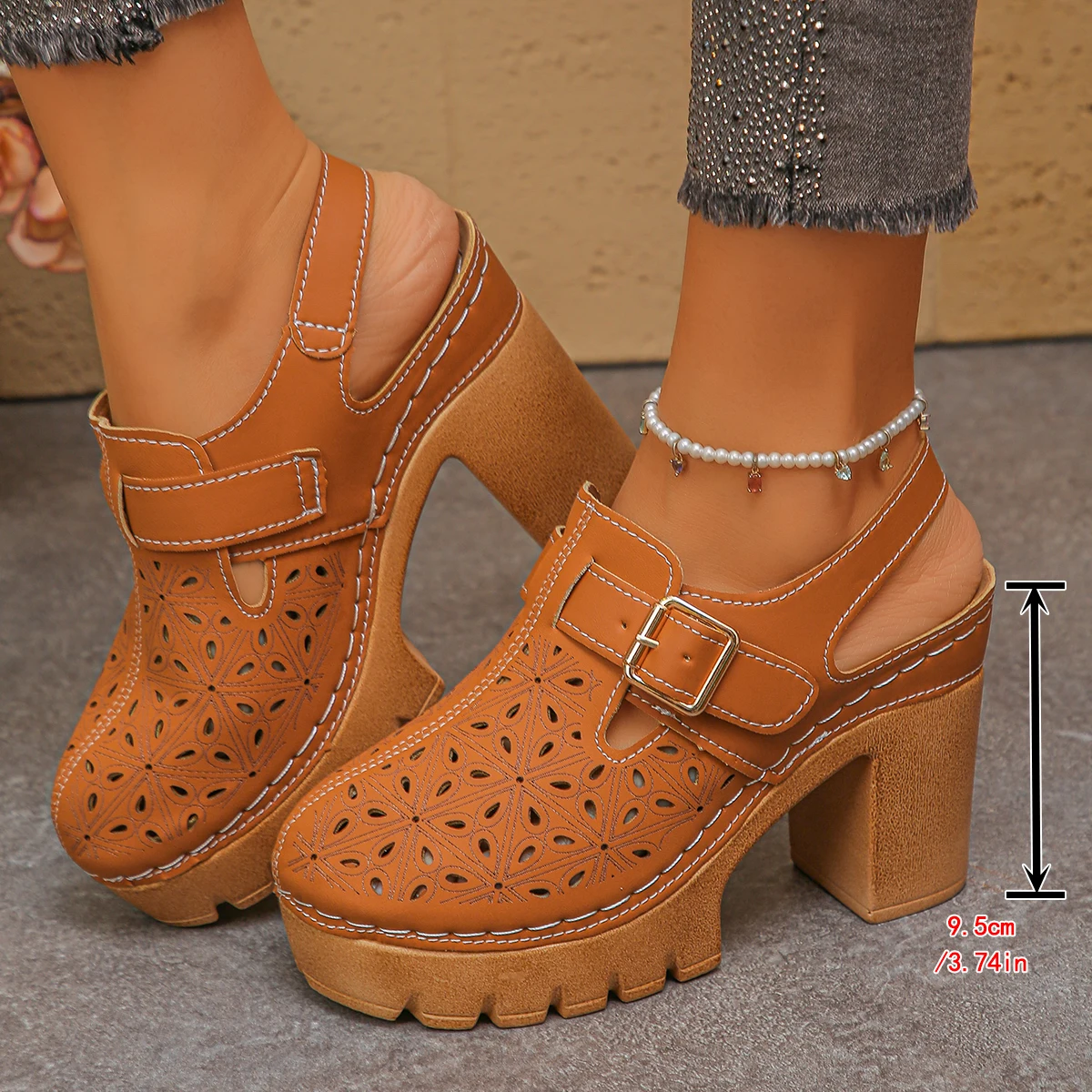Large Size Women's Thick Heel  - Summer Closet recensie en prijs