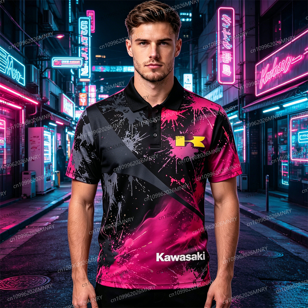 Motorcycle Kawasaki polo shirt - Summer Clothing Motorcycle recensie en prijs