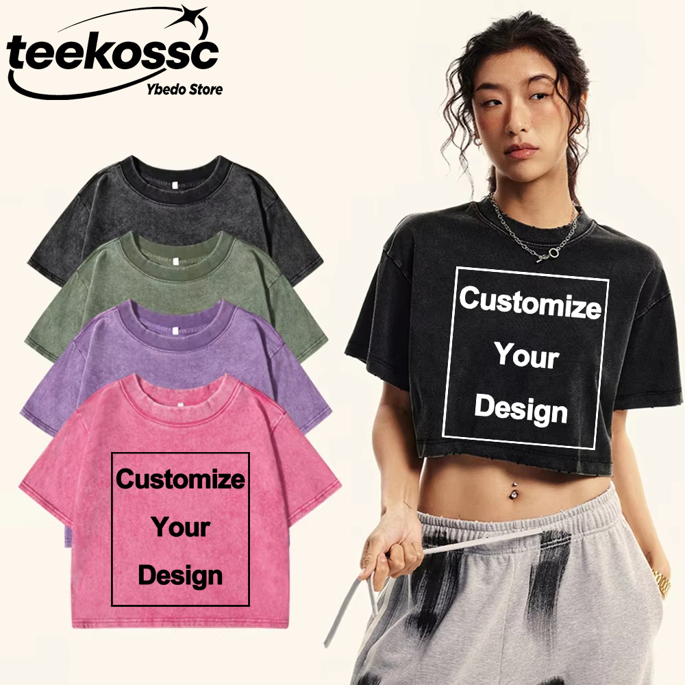Y2k Custom Solid Washed T-Shir - Summer Clothing Bundle recensie en prijs