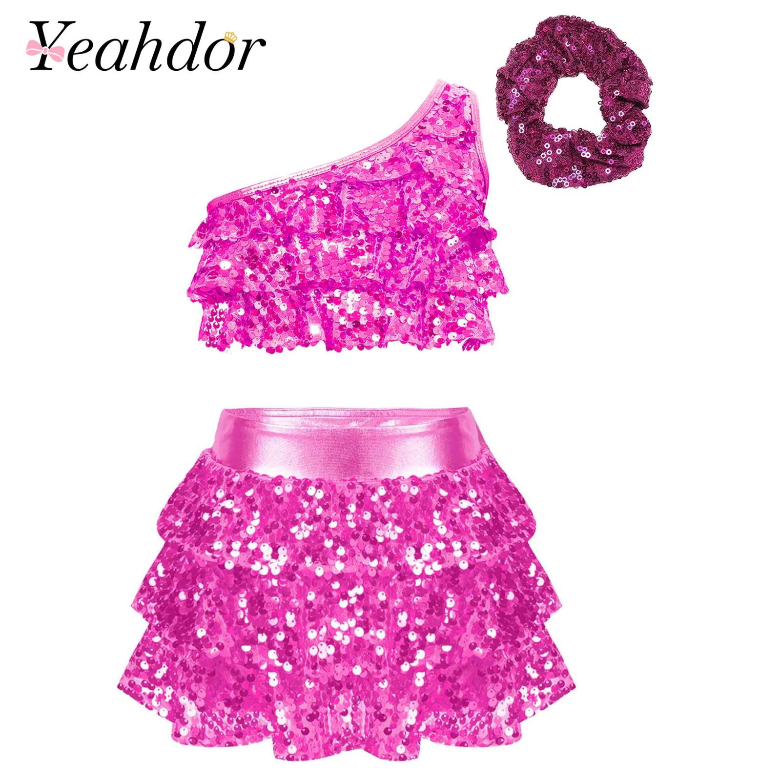 Kids Girls Shiny Sequins Latin - Summer Clothing Girl recensie en prijs