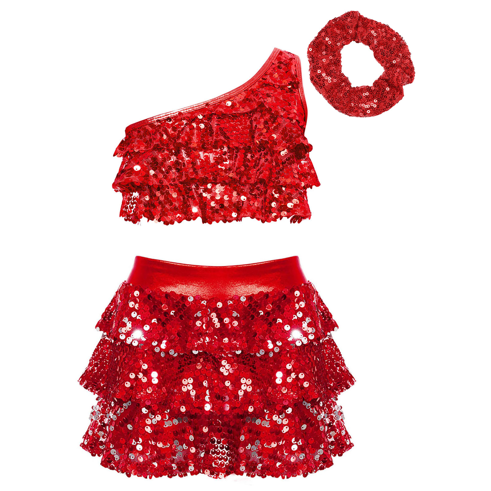 Kids Girls Shiny Sequins Latin - Summer Clothing Girl recensie en prijs