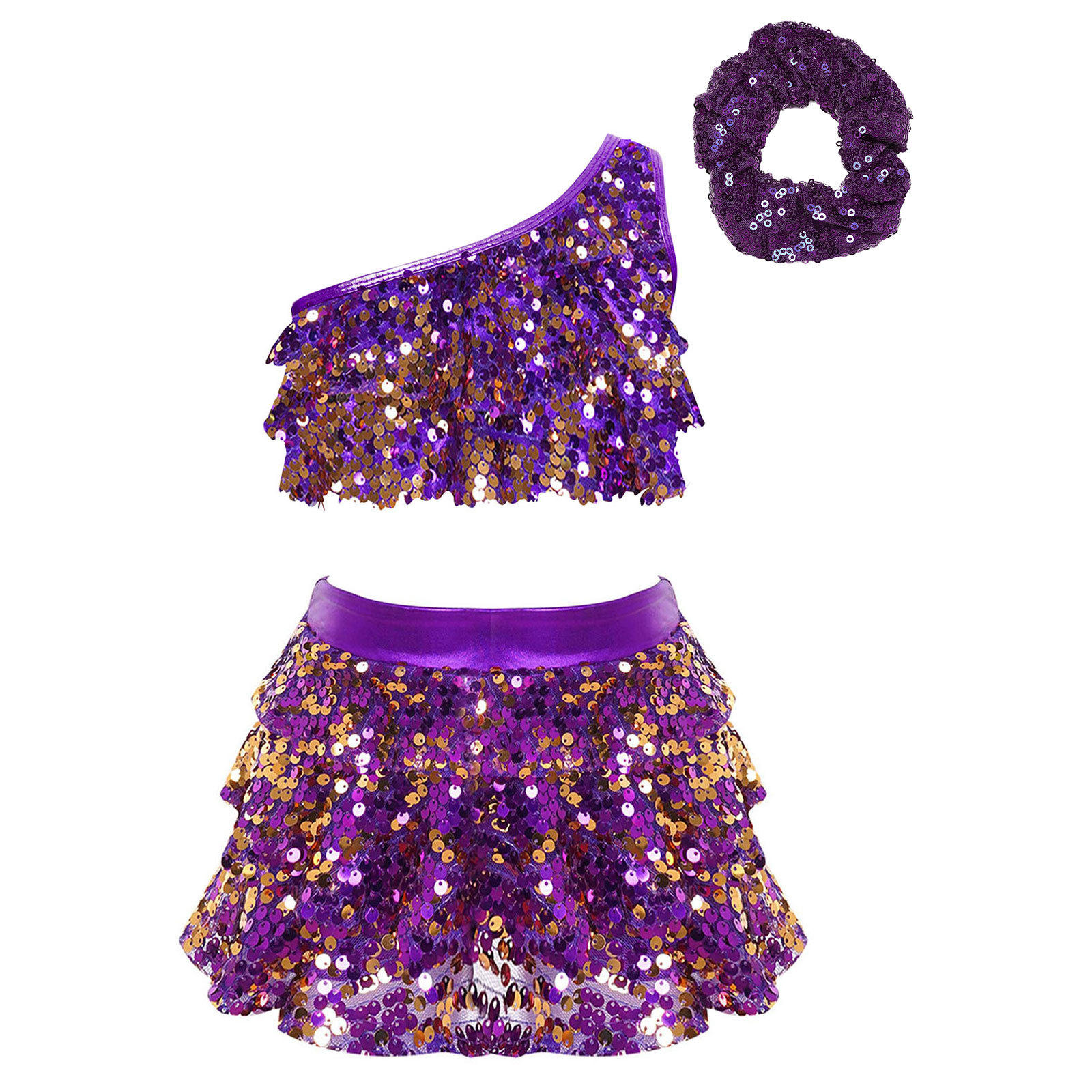 Kids Girls Shiny Sequins Latin - Summer Clothing Girl recensie en prijs