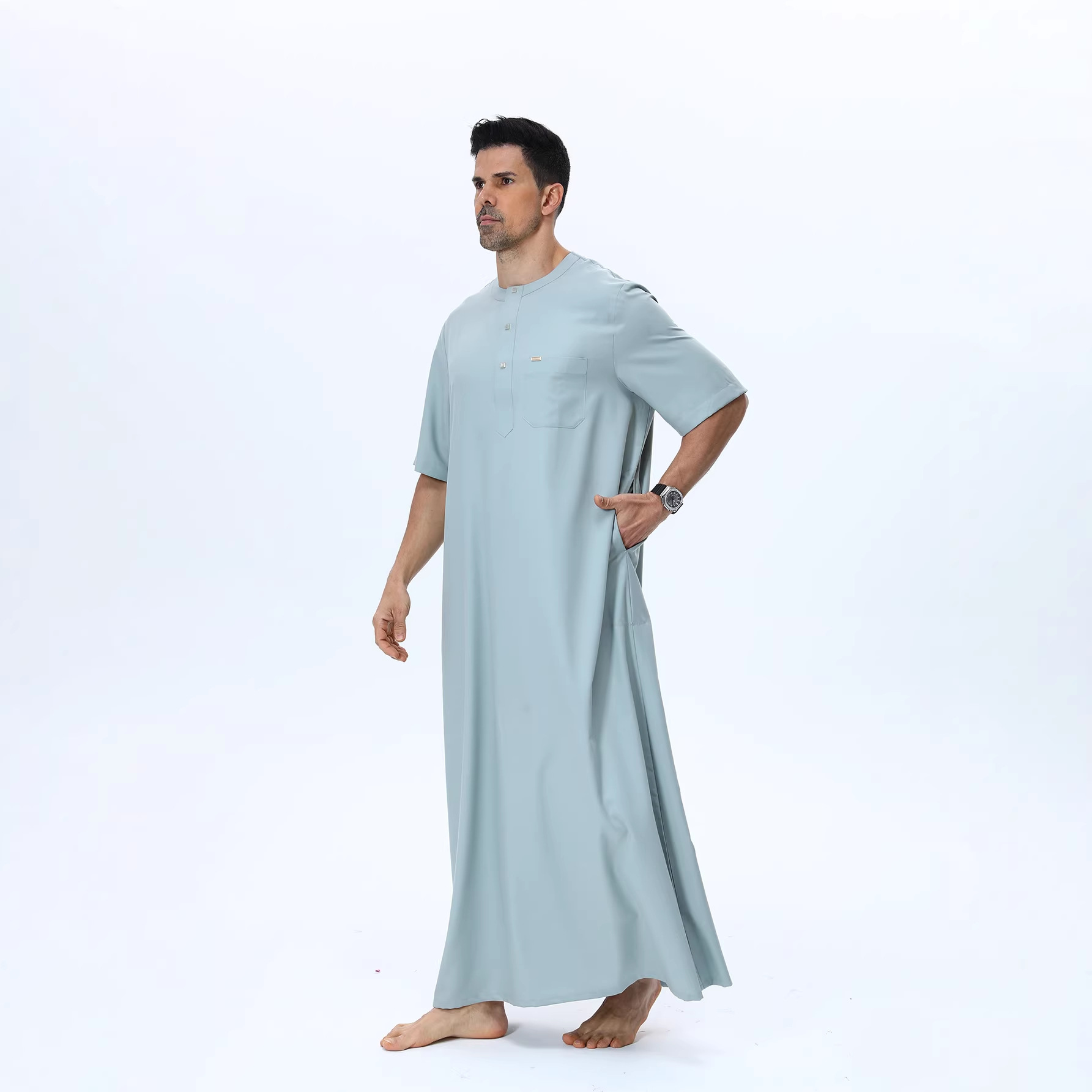 Muslim Men Abaya Kaftan Pakist - Summer Clothing Pakistan recensie en prijs